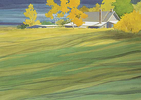 #134 ~ Thomson - Untitled - Farmhouse in the Field