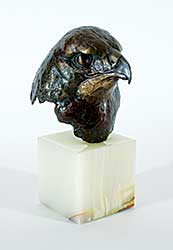 #3 ~ Bateman - Untitled - Red-Tailed Hawk Head  #155/250