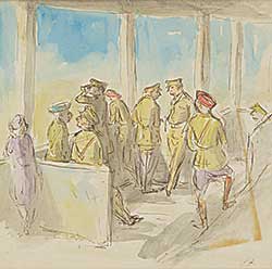 #301 ~ Ardizzone - Untitled - Soldiers on the Viewing Deck