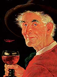 #433 ~ Eichinger - Untitled - Man Holding Wine Glass