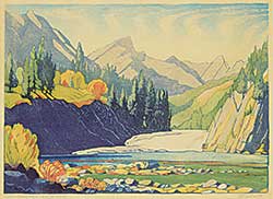 #481 ~ Shelton - Bow Falls Banff, Ed. 2  #14/100