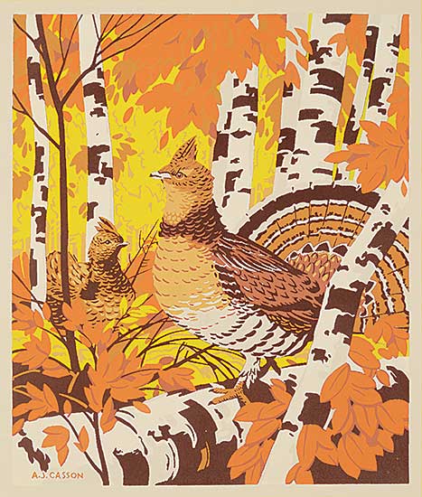#1052 ~ Casson - Untitled - Two Grouse