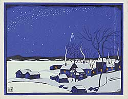 #1022 ~ Bergman - Untitled - Starry Winter Night