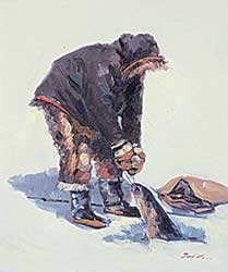 #1168 ~ Kim - Untitled - Ice Fishing