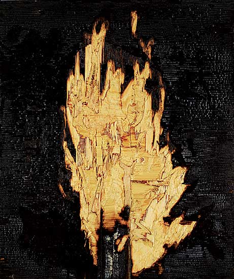 #73 ~ von Tiesenhausen - Fire Wall, Charred Bee Box Lid #18