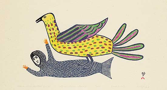 #1137 ~ Qinnuayuak - Sedna with Spotted Bird  #6/50