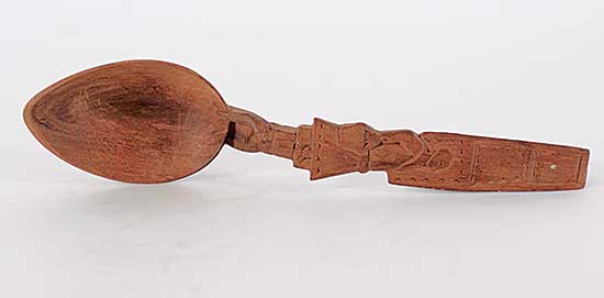 #2017 ~ School - Untitled - Spoon with Figure Holding Bag