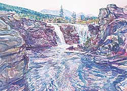 #2308 ~ Rigaux - Lundbreck Falls