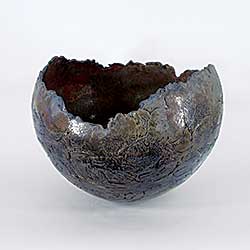 #2327 ~ Blodgett - Untitled - Spherical Raw Edge Vessel