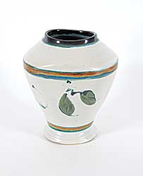 #2368 ~ Pike - Untitled - Leaf Vase