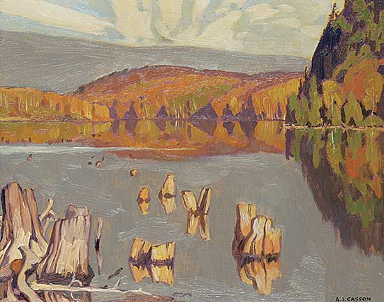 #23 ~ Casson - Still Morning - Redmond Bay - Lake Baptiste - October 1953