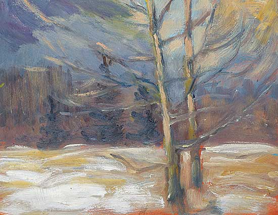 #1380 ~ Turner - Untitled - Two Trees in Winter