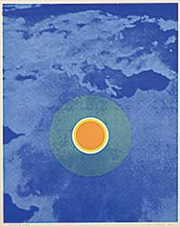 #1019 ~ Bervoets - Untitled - Abstract Sky Circles  #Artist's Proof