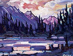 #1099 ~ Faye Nelson - Canmore Sunset