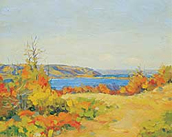 #1208 ~ Luthi - A September Day Along N. Side of Echo Lake Looking Towards the Sioux