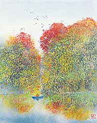 #1368 ~ Thavonsouk - Untitled - Autumn Boat Ride