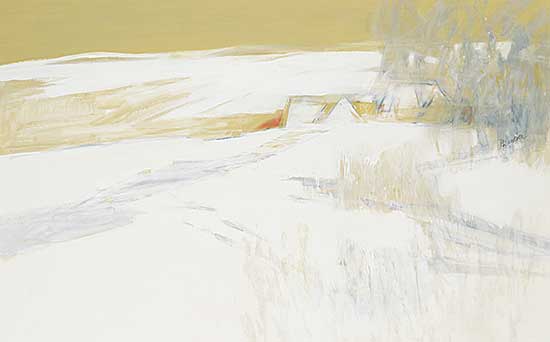 #619 ~ Billmeier - Untitled - Winter Landscape with Cabins