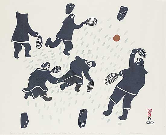 #801 ~ Pootoogook - Family Playing Ball  #31/50