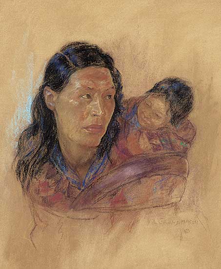 #51 ~ de Grandmaison - Untitled - Mother and Child