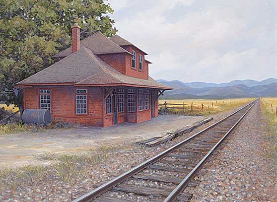 #2135 ~ Haire - Lonely Old Station, Southern B.C.