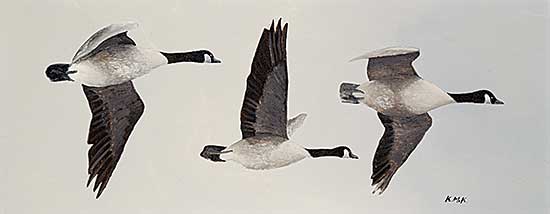 #2181 ~ Kirkby - Untitled - Three Geese