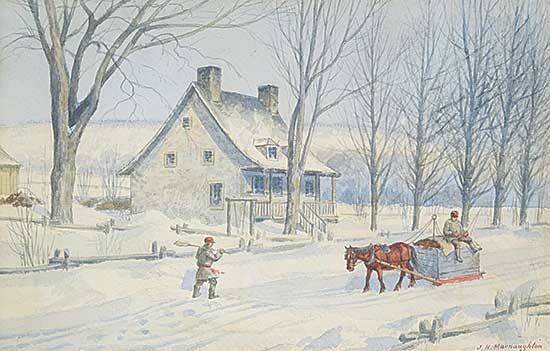 #2224 ~ Macnaughton - Winter Chores, Quebec