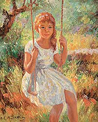 #2105 ~ Galzenati - Untitled - Girl on a Swing