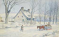 #2224 ~ Macnaughton - Winter Chores, Quebec