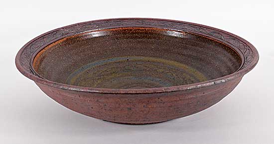 #2202 ~ Bergman - Untitled - Large Bowl with Ornate Detailing