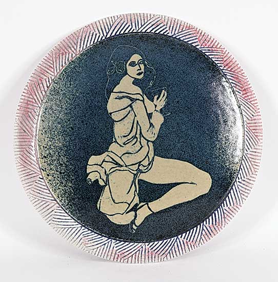 #2243 ~ Diakow - Untitled - Woman Hanging Plate