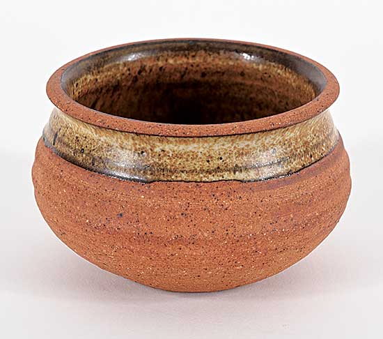 #2270 ~ Drahanchuk - Untitled - Short Pot with Ring Detail #2