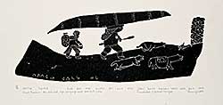 #2006 ~ Amittu/Nunga - Inuit Traverse the Lake with Dogs Carrying Meat and Tent Poles  #20/40