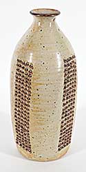 #2338 ~ Porter - Untitled - Speckled Beige Grater Vase