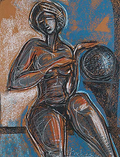 #1034 ~ Bochynski - Untitled - Nude with Sphere