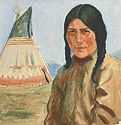 #45 ~ de Grandmaison - Siksika Woman / Blackfoot Lady