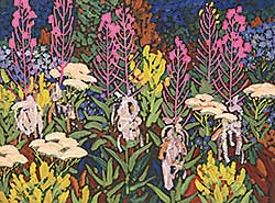 #93 ~ Kerr - Fireweed Gone to Pod, Goldenrod and Yarrow