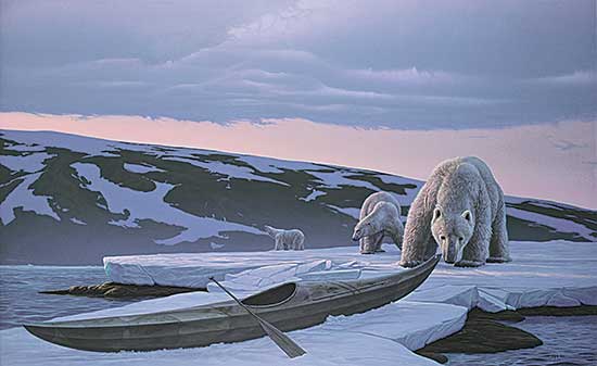 #175 ~ Walker - Untitled - Polar Bear and Kayak