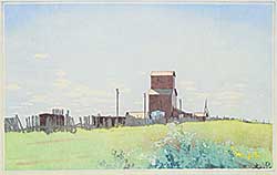 #129 ~ Phillips - Grain Elevators at La Salle, Manitoba