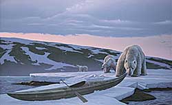 #175 ~ Walker - Untitled - Polar Bear and Kayak