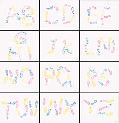 #234 ~ Lewis - Sponge Dance Step Alphabet  #9 or 10/25