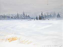 #413 ~ de Grandmaison - Spruce Trees in Snowstorm