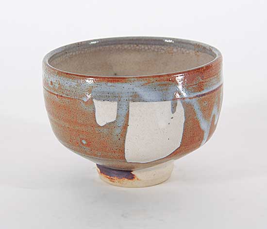 #2031 ~ Ngan - Untitled - Blue, White and Brown Bowl