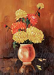 #2040 ~ Amisson - Untitled - Yellow and Orange Flowers