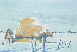 #2225 ~ MacDonald - Untitled - Winter Haystack